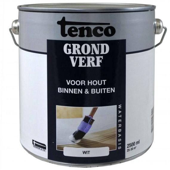 TENCO Grondverven Waterbasis Wit 2.5 Liter
