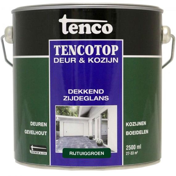 TENCO Top Deur  & Kozijn Dekkend Zijdeglans Rijtuigengroen 2.5 Liter