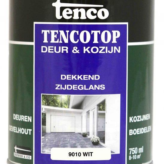 TENCO Top Deur  & Kozijn Dekkend Zijdeglans Wit (ral 9010) 0.75 Liter
