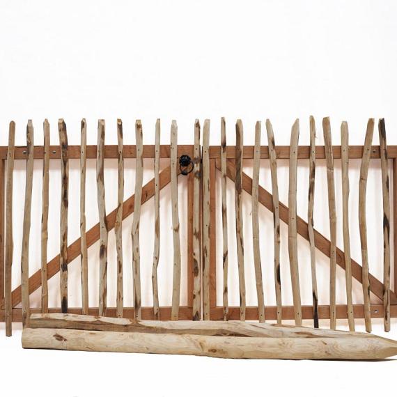 Dubbele kastanjehouten poort