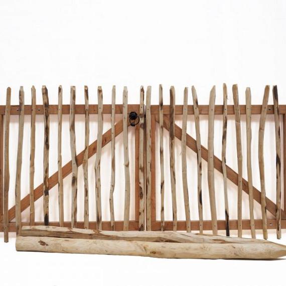 Kastanje poort dubbel 120-240 cm