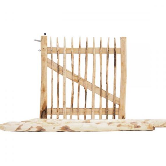 Kastanje poort Rustiek 120-120cm