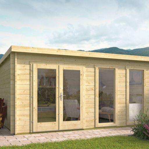 Blokhut - Tuinhuis Annabel | 40 mm | vuren onbehandeld