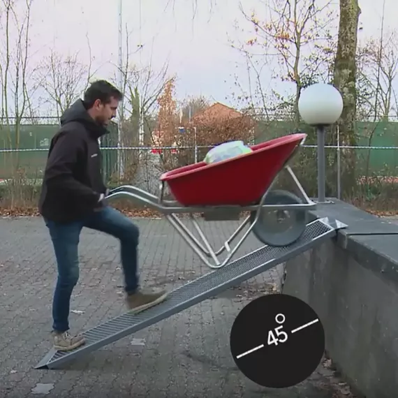 Matador Elektrische Kruiwagen Rood M-E-Barrow 90L met HDPE lekvrije band