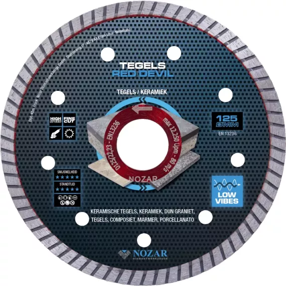 Diamantzaag D125/22,2 mm Red Devil Tegels