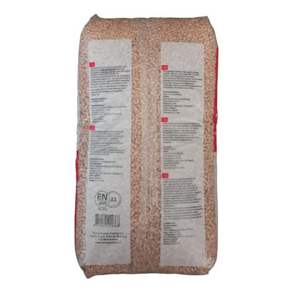 Houtpellets 6 mm A1 EN plus 66 zakken van 15 kg VOLLE PALLET GRATIS BEZORGT!