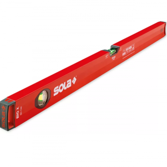 SOLA Alu-waterpas X-profiel BigX 80 cm