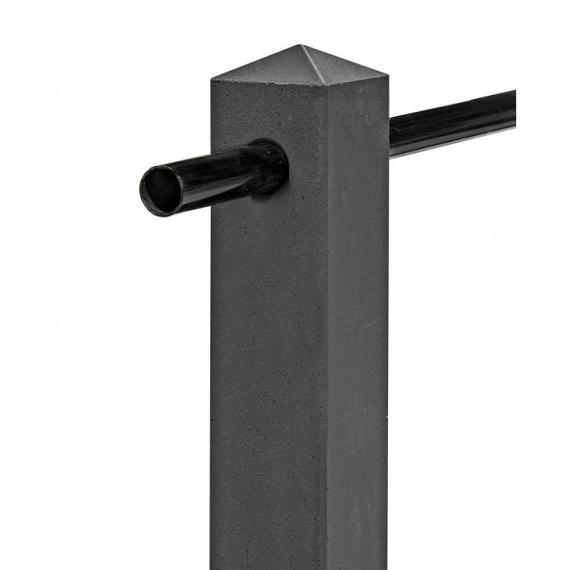Berton© Betonpaal Linge, antraciet, diamantkop 13x13x120 cm eindmodel