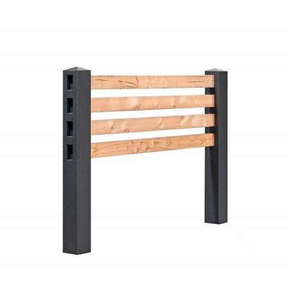 Berton©-plantsoen paal Dommel gecoat 12,0 x 12,0 x 100 cm