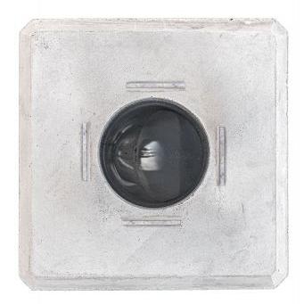 Berton© Betonpoer 20,0x20,0x37,0cm, wit, met HWA