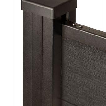 PuraFence Classic composiet plank 2,0 x 16,1 x 182 cm, ebony black