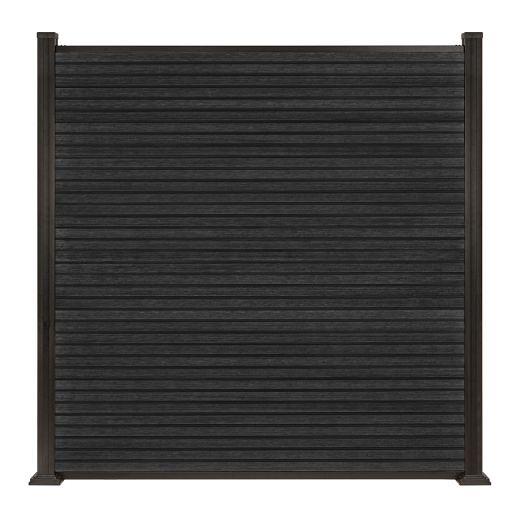 PuraFence Royal composiet plank 2,0 x 16,1 x 182 cm, ebony black