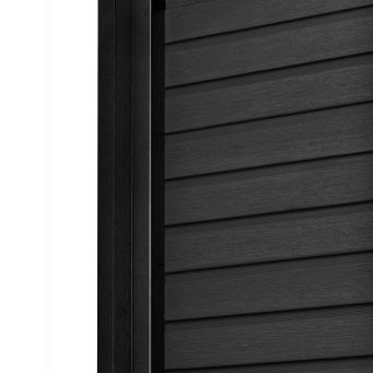 PuraFence Royal composiet plank 2,0 x 16,1 x 182 cm, ebony black