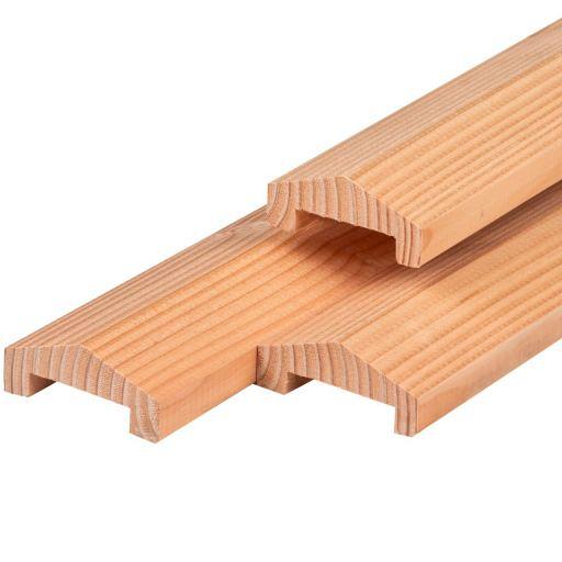 Douglas afdekkap 4,5 x 8,8 x 180 cm, gedroogd, geschaafd, robuust