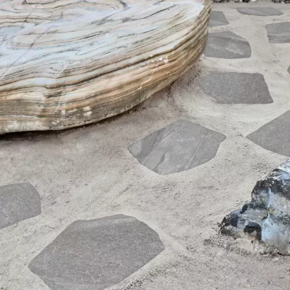 Staptegel Flex Stones 42x36x2 Dark Grey