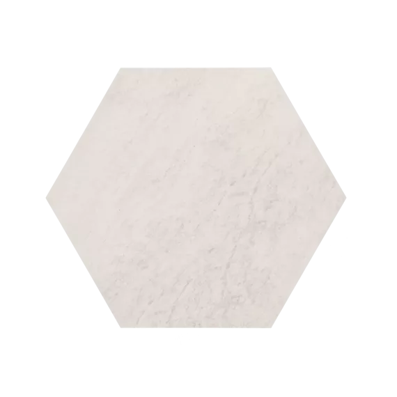 Staptegel Hexagons 60x52x2 Quarzite Bianca