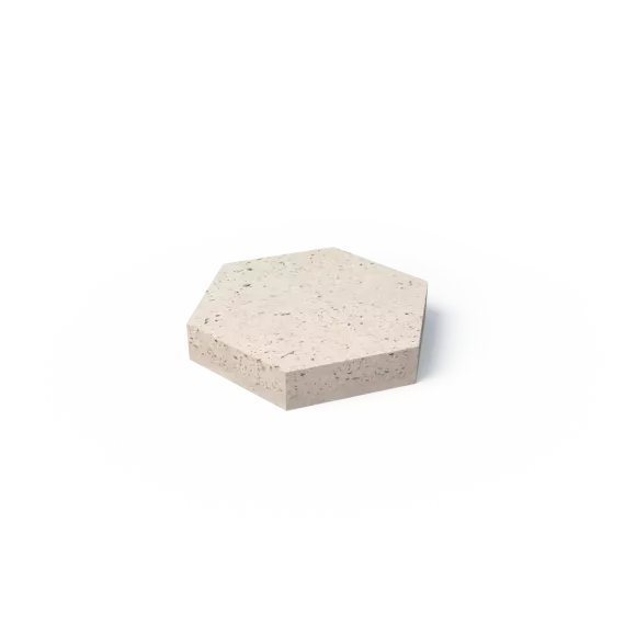 Schellevis Oudhollands 6-kant tegel 37,5x37,5x7 cm Crème