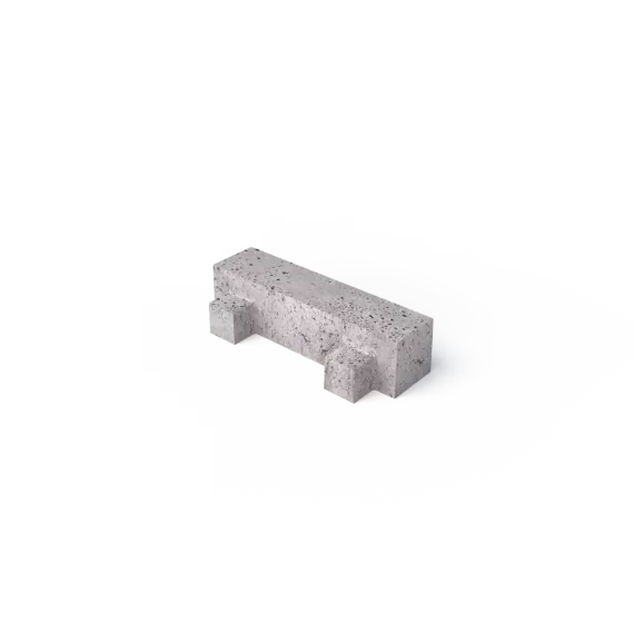 Schellevis Oudhollands Betonklinker met Nokken 40x10x10 Grijs