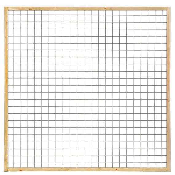 Gaaselement met kader grenen 4,5 x 4,5 cm