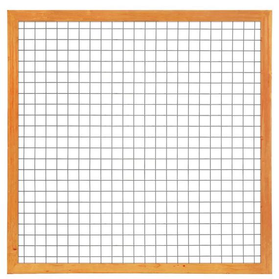 Gaaselement met kader red class wood 4,5 x 7.0 cm