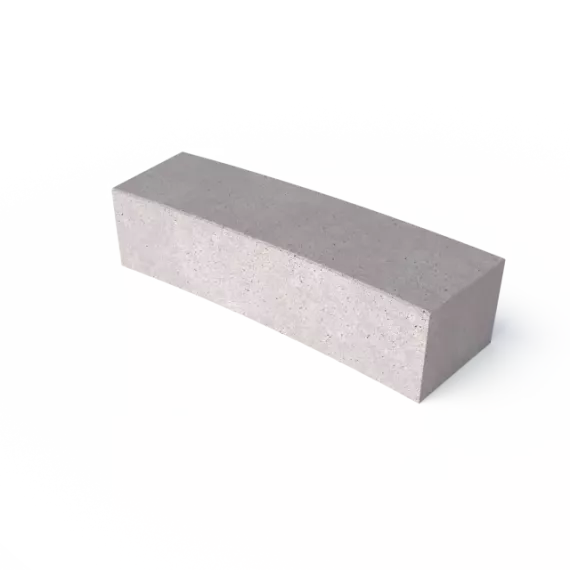 Schellevis Oudhollands Zitelement Gebogen 200x60x47 Grijs