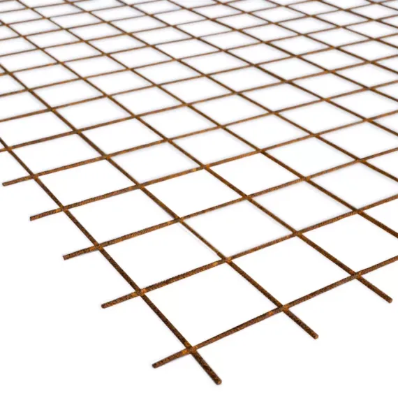 Bouwstaalmat 2x3 m Roest