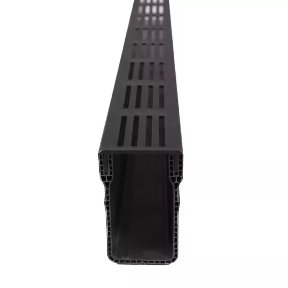 Star Drain 65/100 Lijngoot - Premiun Zwart (Aluminium) 100cm
