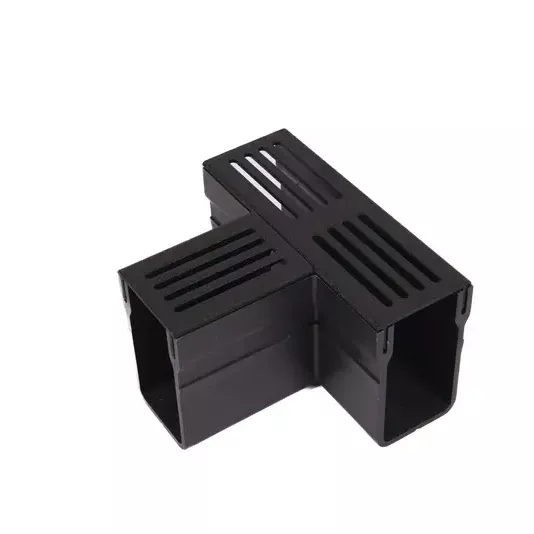 Star Drain 65/100 T-stuk - Premiun Zwart (Aluminium)