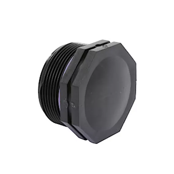 Self-Seal pp stop met rand, 1x buitendraad, 6 bar, 1"