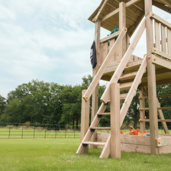 Aanbouwtrap speeltoestel Steps, geschaafd grenen