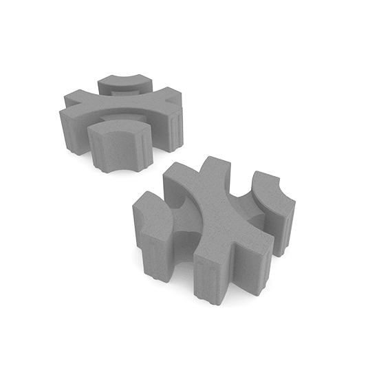 VIRAGE 30X30X12 GREY