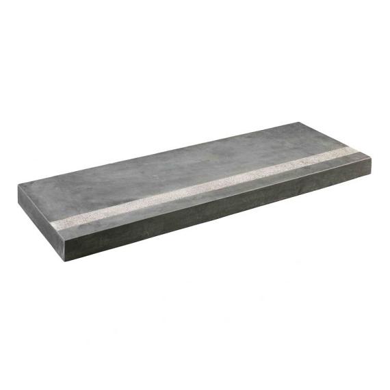 Bloktrede Spotted Bluestone 100x35x15 cm 2 zijdes riven met facet 2x2 mm
