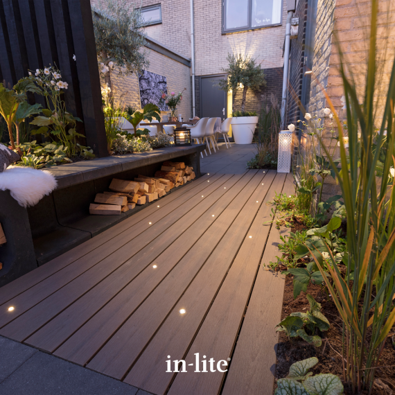 In-Lite Hyve 22 LED grondspot 12V - RVS - Ø 22mm