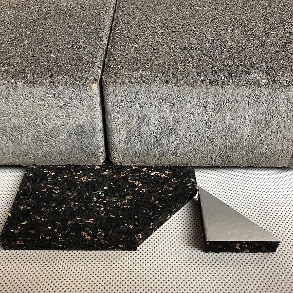 Vaste terrasdrager AC 150x150x10 ook PVC-houdende ondergrond