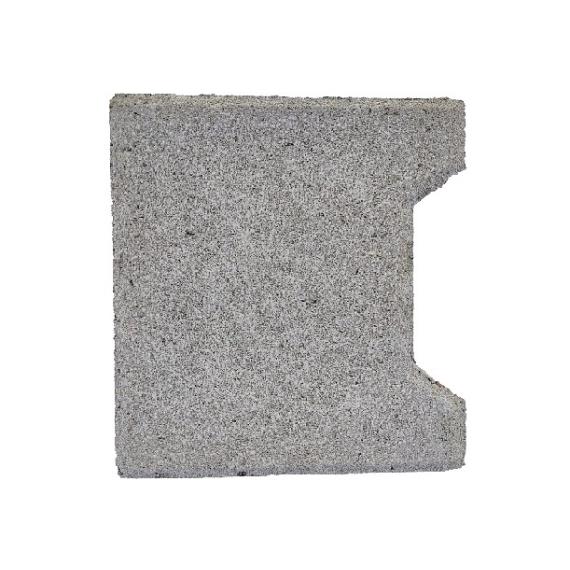 H-verbandsteen begin/eind 8 cm grijs