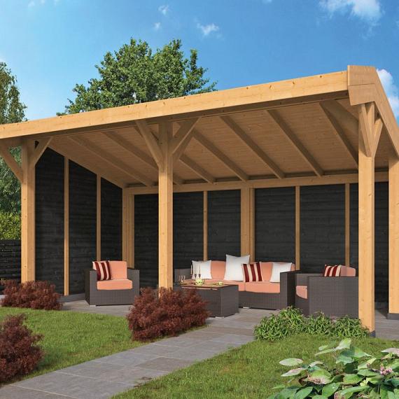 DHZ Kapschuur Goor Douglas 600 x 300 cm zwart gespoten