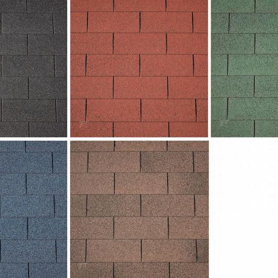 Dakshingles recht zwart - pak 3 m²