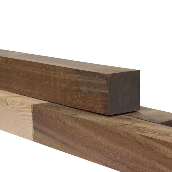 Douglas/Hardhout H2H paal geschaafd 113x113 mm 320 cm