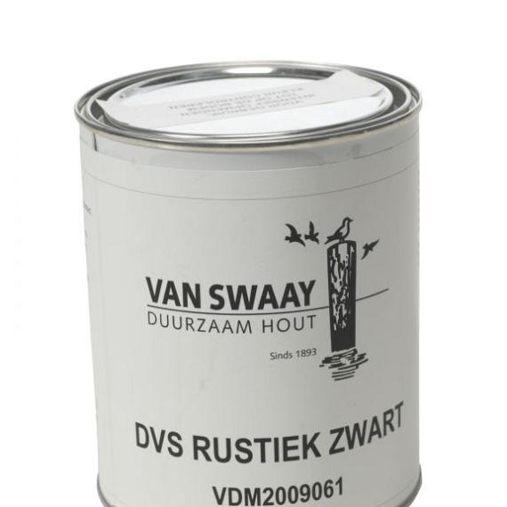 Verf DVS rustiek zwart 1,0 liter