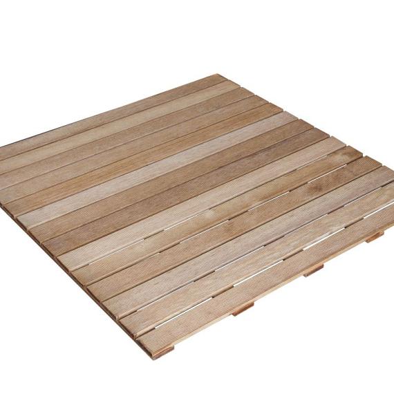 Tuintegel relief 100x100 cm hardhout lengte 100 cm