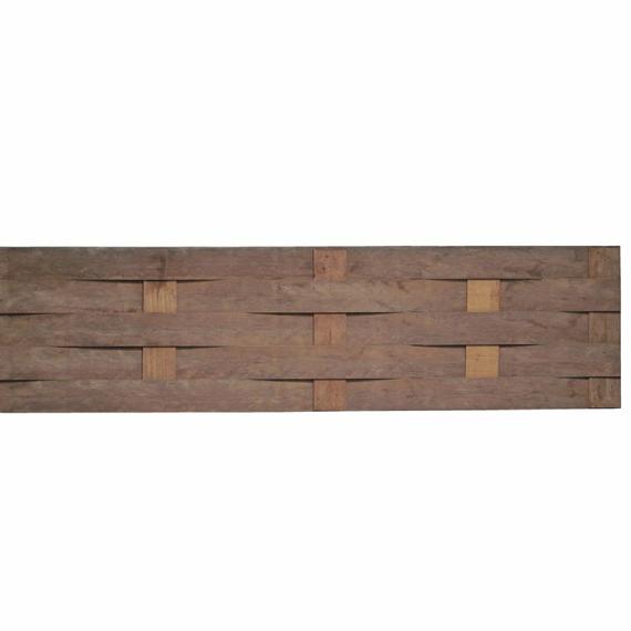 Vlechtmat h= 50 cm, l= 200cm azobe lengte 50 cm