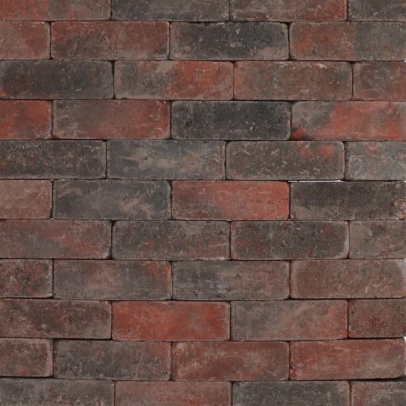 TAMBOUR 21x7x7 cm rood/zwart