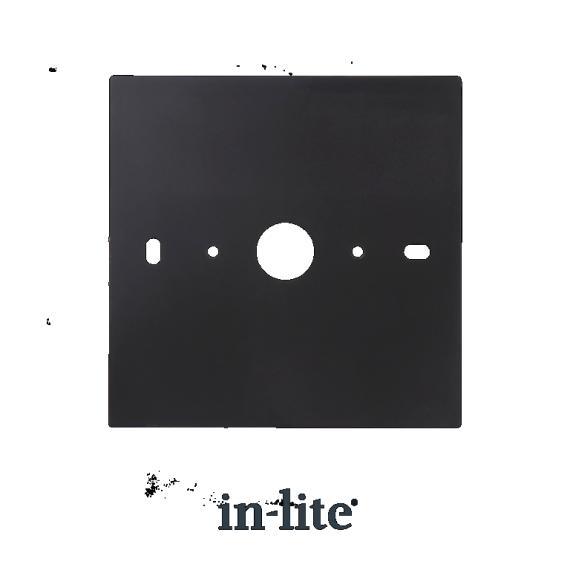 In-Lite Evo Wall Mount afdek/montageplaat voor Evo Down Wall 230V Dark