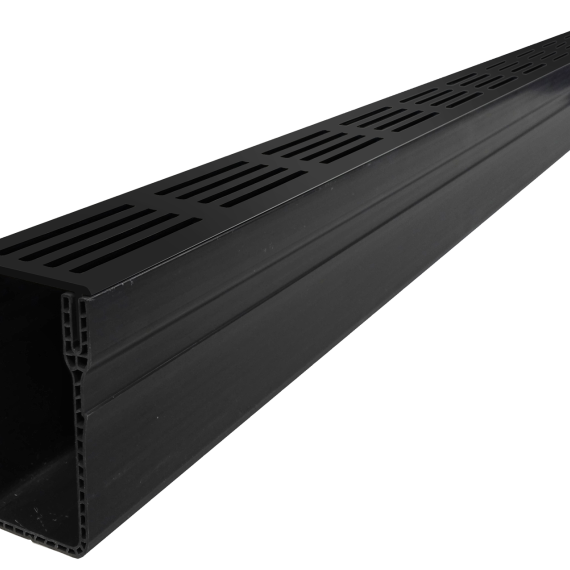 ACO Slim-Line Zwart Rooster 100cm