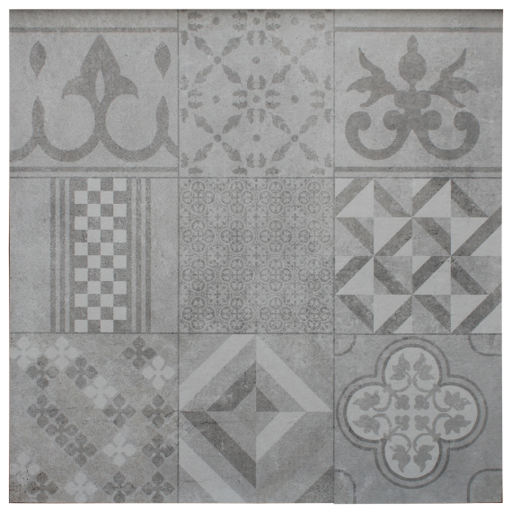 CERAMITON Titan 60x60x4 cm Mosaïc Silver
