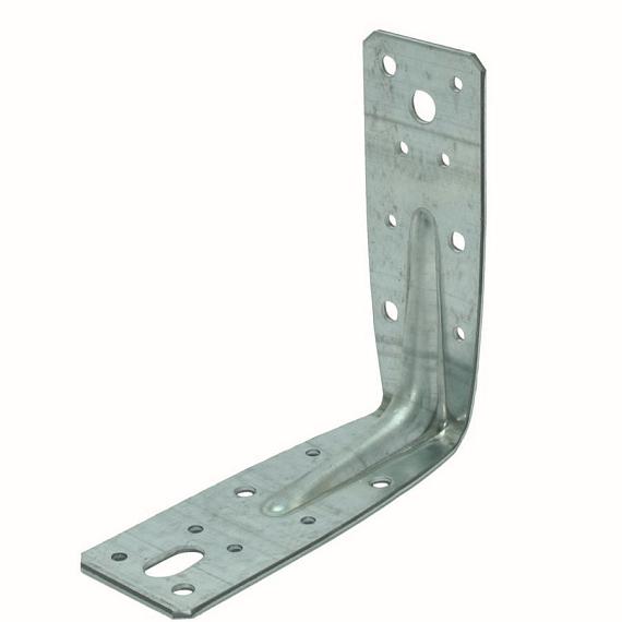 GB Versterkt hoekanker met ril 45x125x125 mm Verzinkt