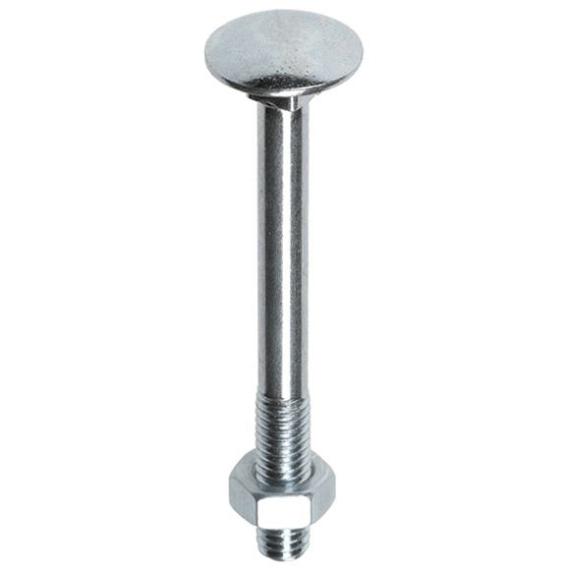 Slotbout met moer verzinkt M8x160 50 st.
