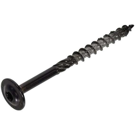 WOODIES Schotelkopschroef Zwart Torx 8.0x80 50 st.