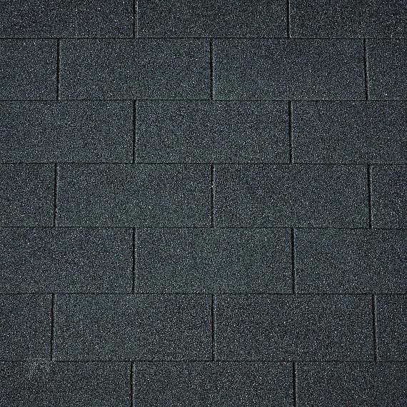 Dakshingles recht zwart - pak 3 m²