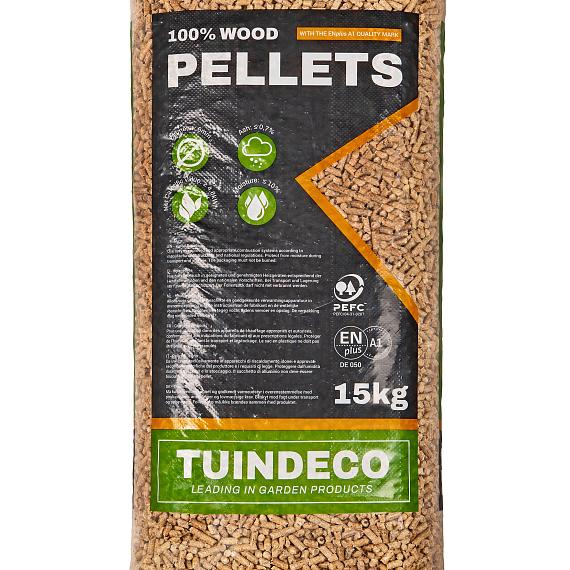 Houtpellets 6 mm A1 EN plus zak van 15 kg